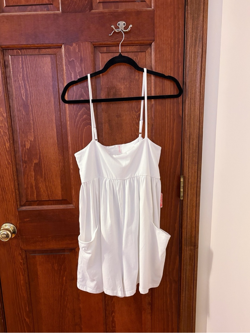 FREE PEOPLE FP Movement Hot Shot Strappy Romper White NWT Size M - Picture 4 of 7
